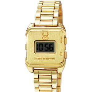 4980 Vintage Digital Watch Green & Gold Retro